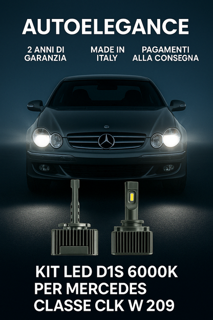 ⭐KIT XENON D1S 6000K ANABBAGLIANTI PER MERCEDES CLK W209 – LUCE BIANCA POTENTE⭐