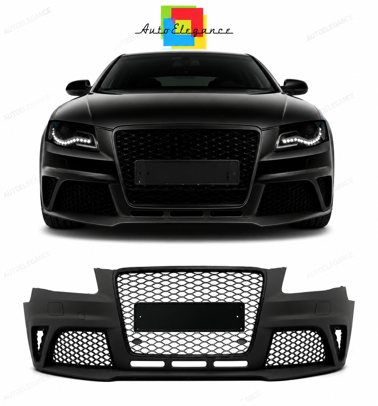 💕PARAURTI ANTERIORE AUDI A4 B8 08-11 LOOK RS4💕
