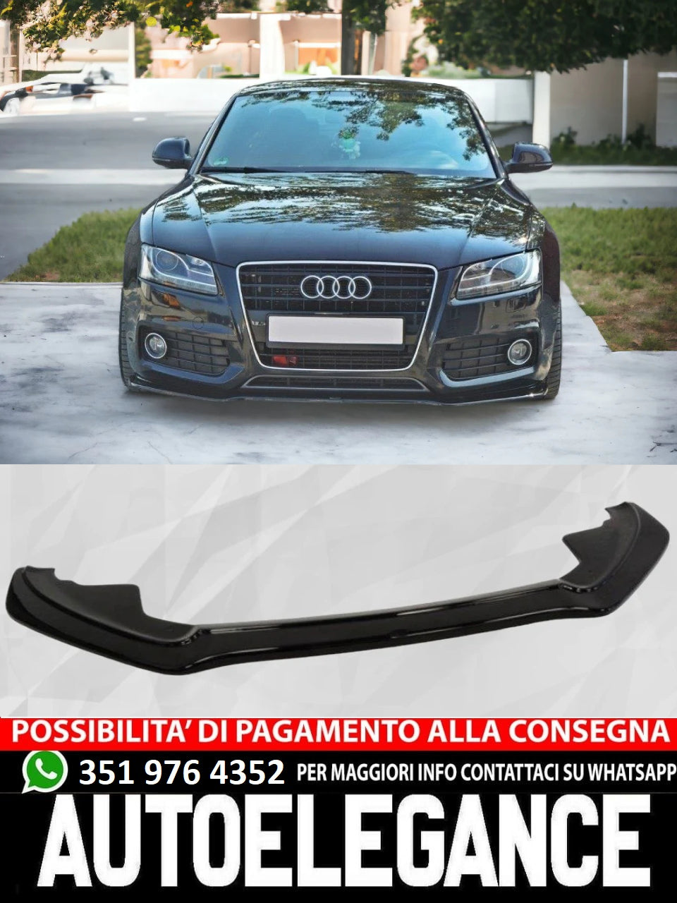 Splitter Version 2 adatto per AUDI A5 S-Line 8T 2007-2011