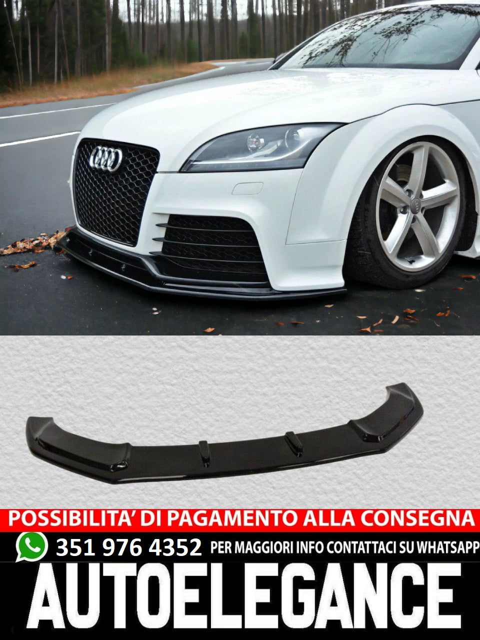 Splitter adatto per AUDI TT RS 8J 2009-2013