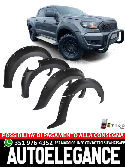 Wheel Arch Mudguard with PDC Set 9" for Ford Ranger T7 16-19 2.2 3.2