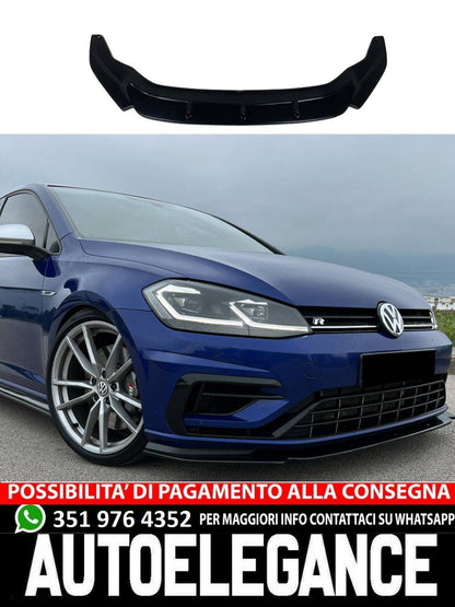 Splitter anteriore adatto per VW Volkswagen Golf MK 7.5 R 2017-2020