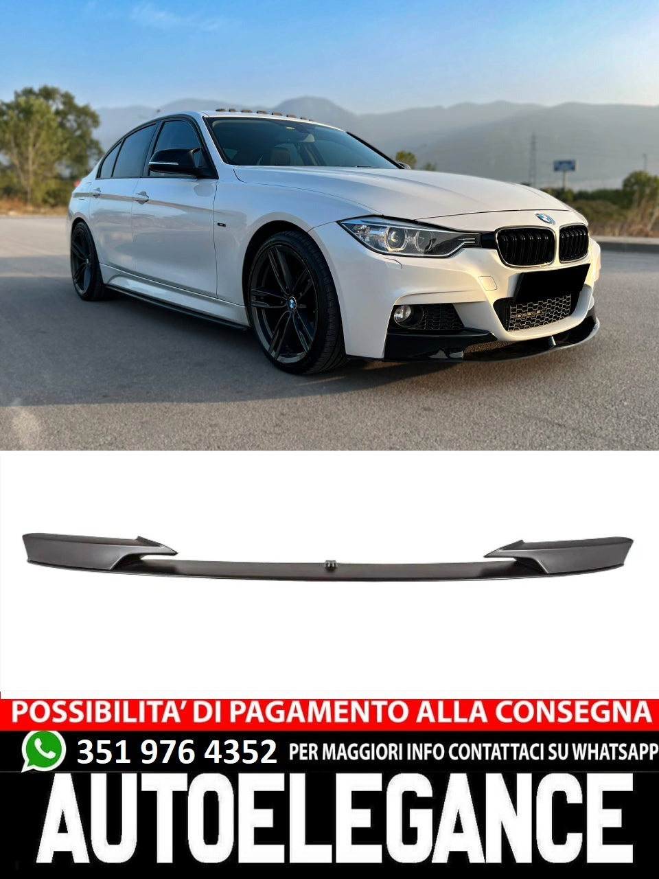 SPLITTER adatto per BMW 3 Series F30 2012-2019 M-