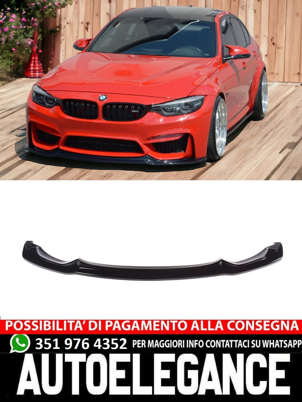 SPLITTER adatto per BMW M3 F80 2014-2018