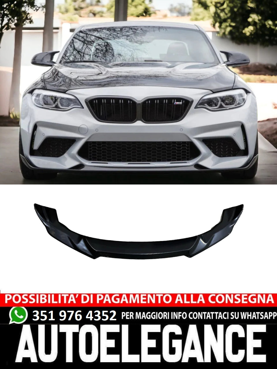 SPLITTER adatto per BMW M2 Series Competition F87