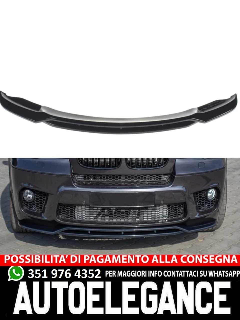 Splitter adatto per BMW X5 E70 M-Pack Facelift 2010-2013