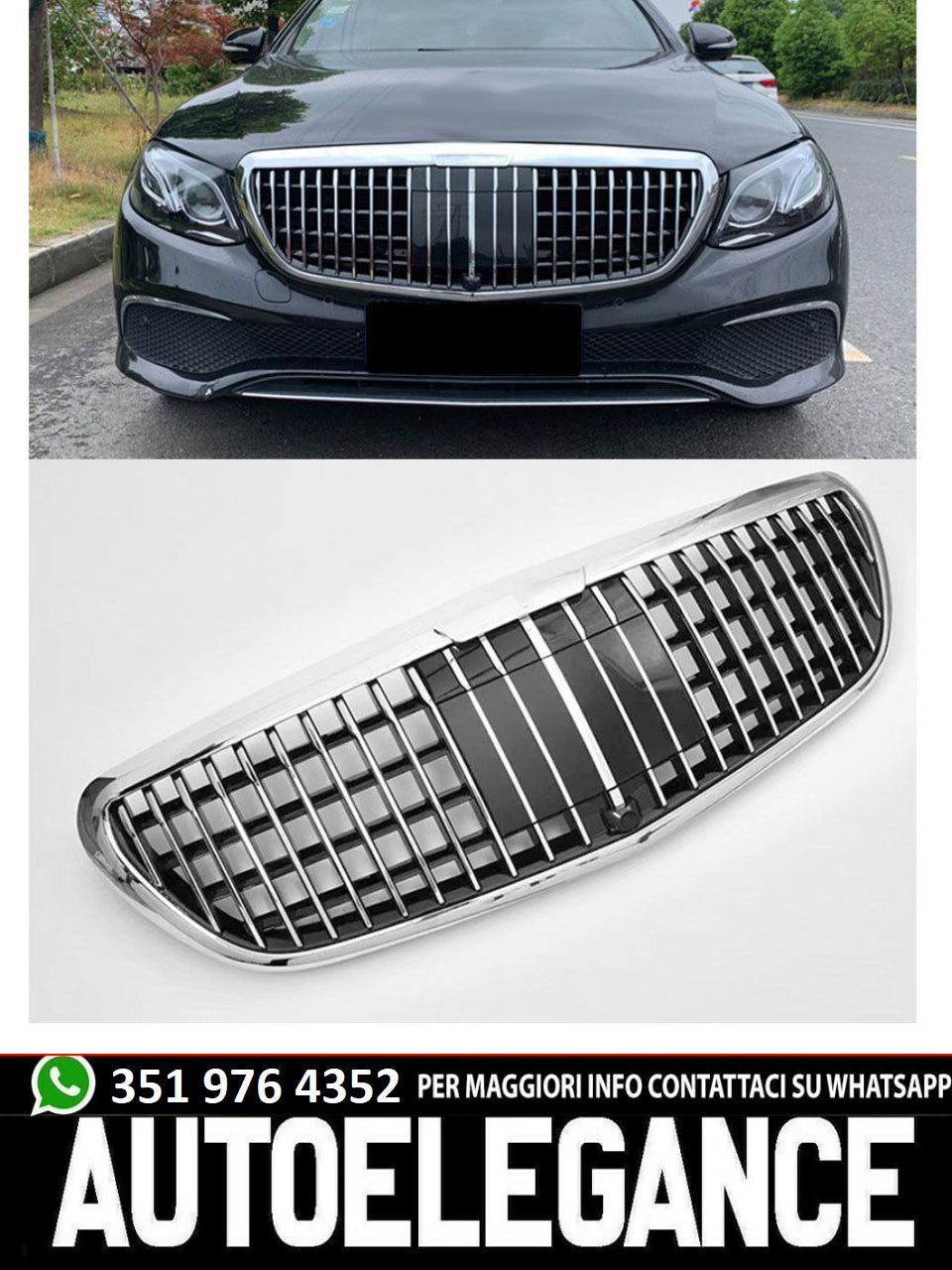 Griglia grill Sport adatta per Mercedes W213 design Maybach