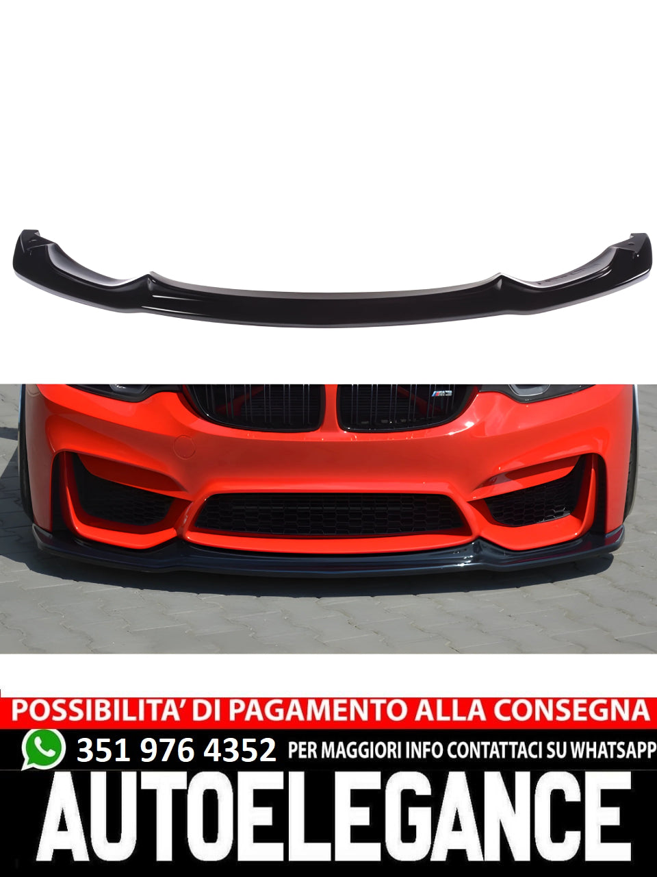 SPLITTER SUITABLE FOR BMW M3 Series F80 2014-2018 