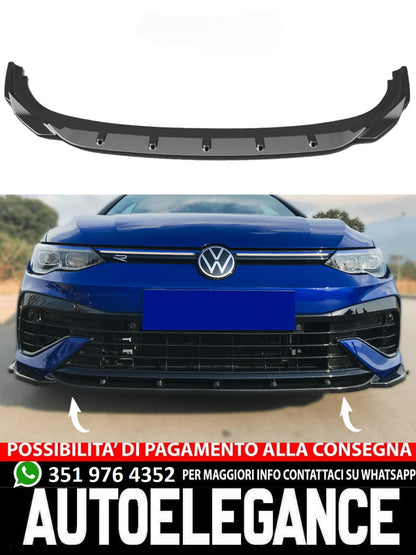 SPLITTER ANTERIORE ADATTO PER VW Volkswagen Golf MK 8 R 2020+