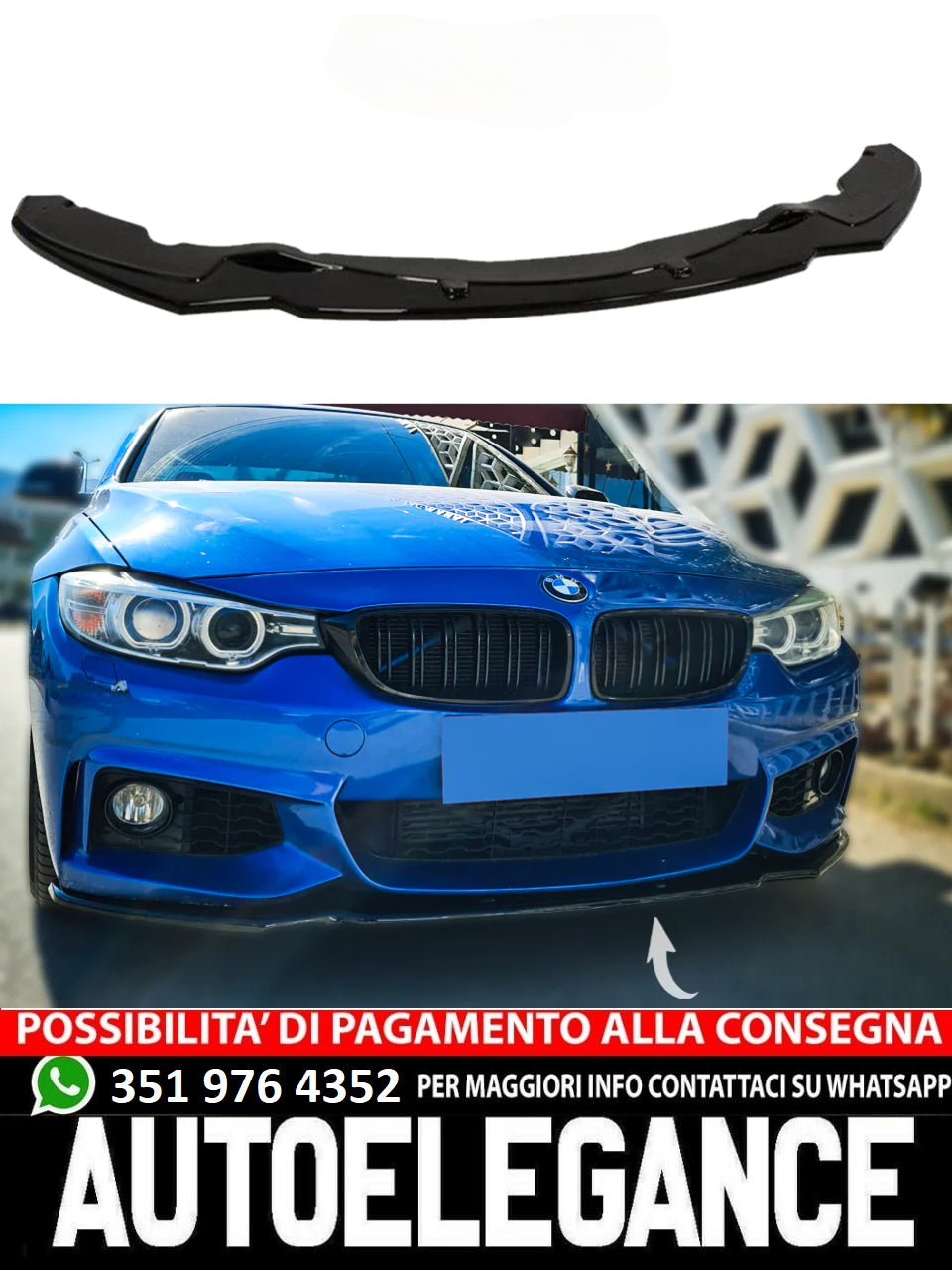 Splitter fit for BMW 4 Series F32 F33 F36 M-Pack 2013-2019