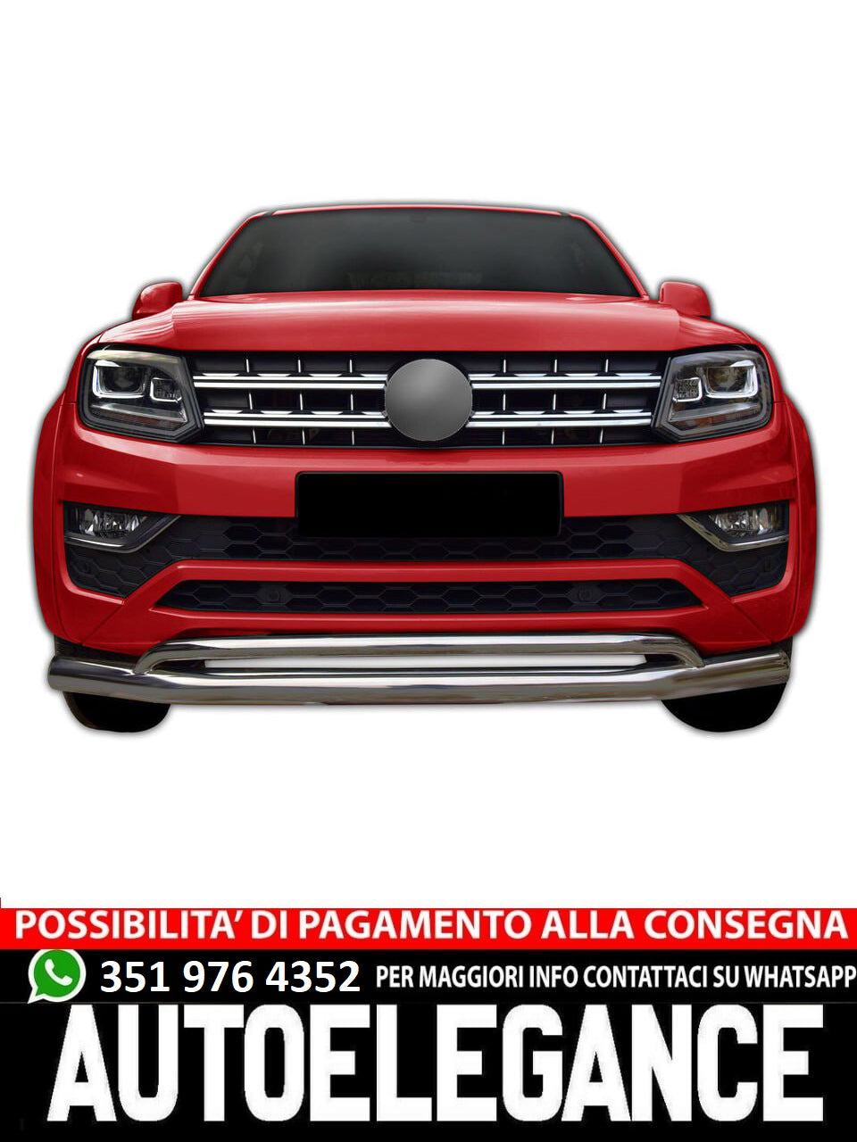 Chrome Bullbar suitable for VW AMAROK 2020+