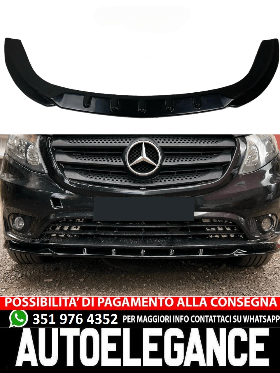 Splitter suitable for MERCEDES Vito W447 2014+ 