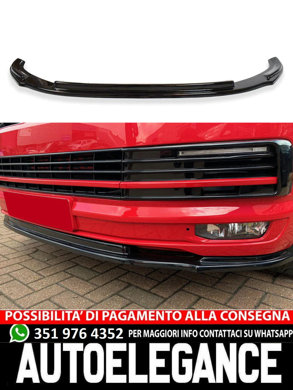 Splitter suitable for VW Volkswagen Transporter T6 2015-2019 