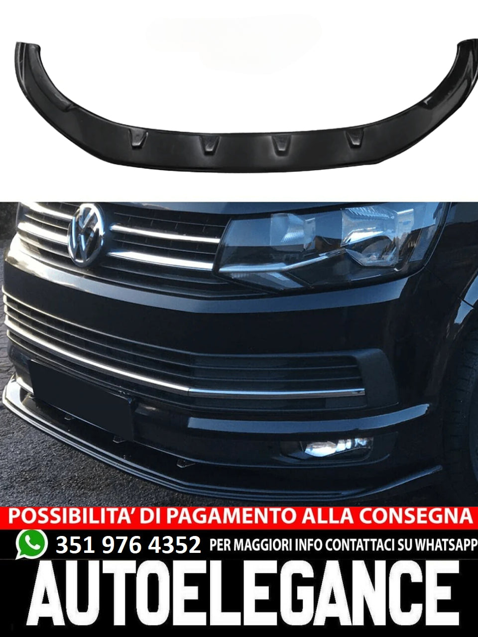Splitter suitable for VW Volkswagen Transporter T6 2015-2019 