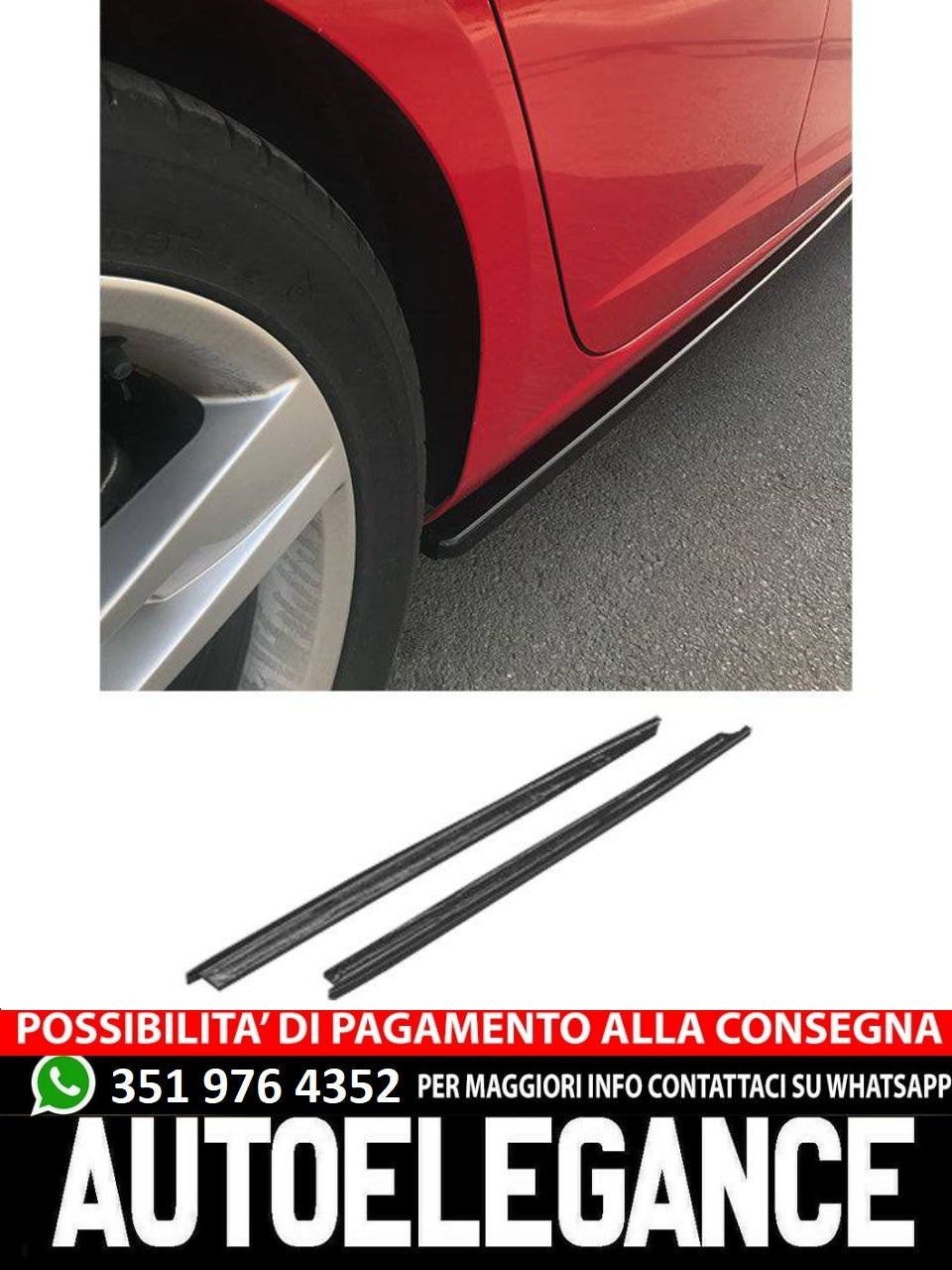 Minigonne adatto per SEAT Leon FR 2012-2019