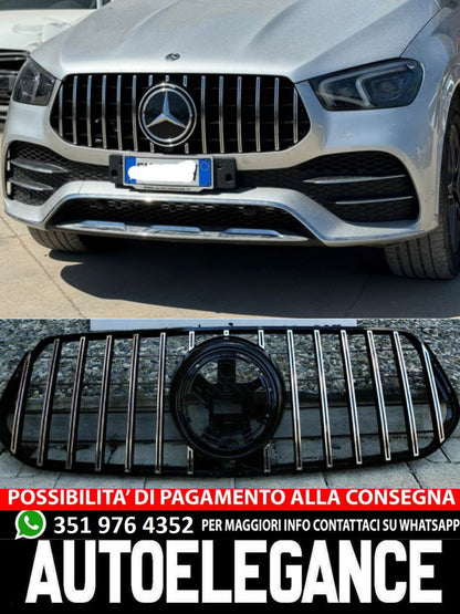 GRIGLIA ADATTA PER MERCEDES GLE W167 2019+ LOOK AMG PROFILI CROMATI GT