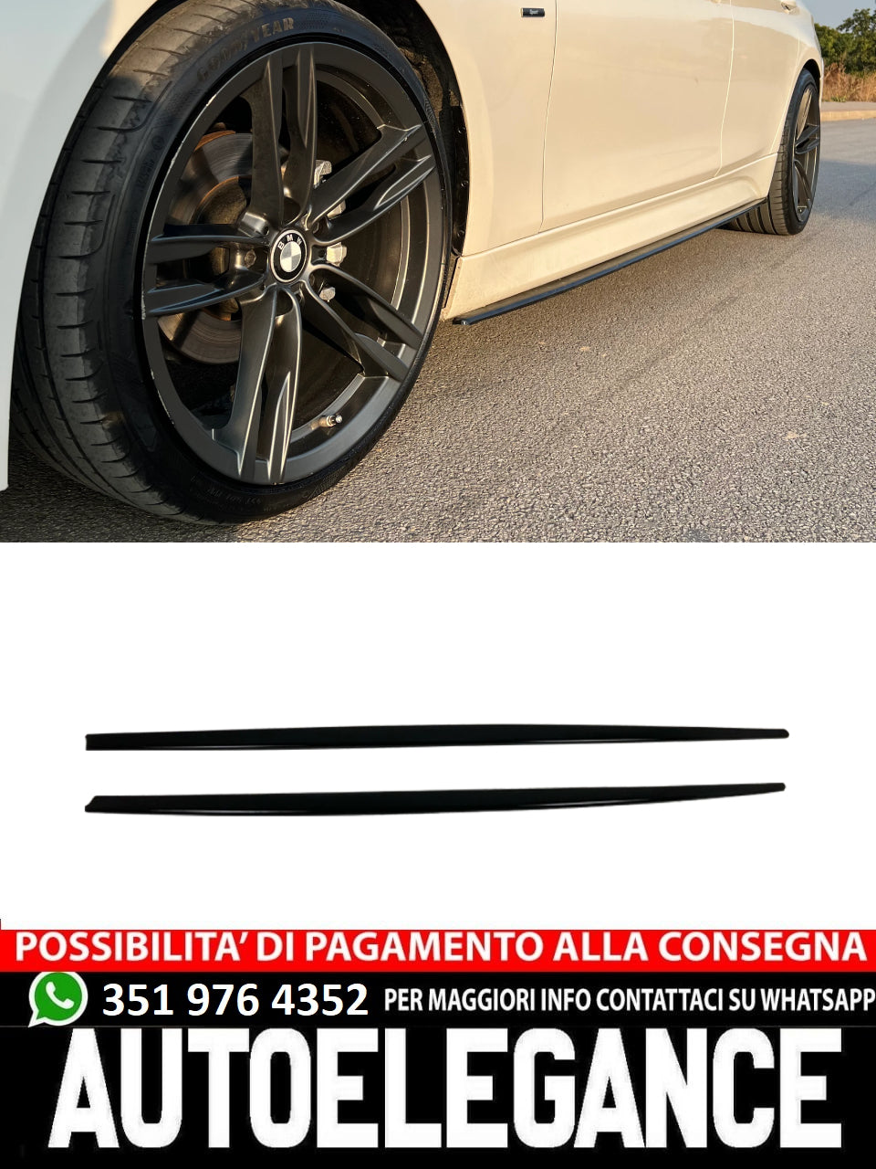 Minigonne adatte per BMW Serie 3 F30 M-Sport 2012-2018
