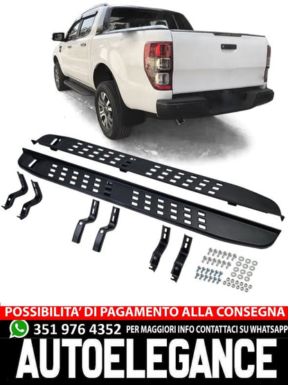 Pedane nere adatte per Ford Ranger T6 T7 T8 12-23