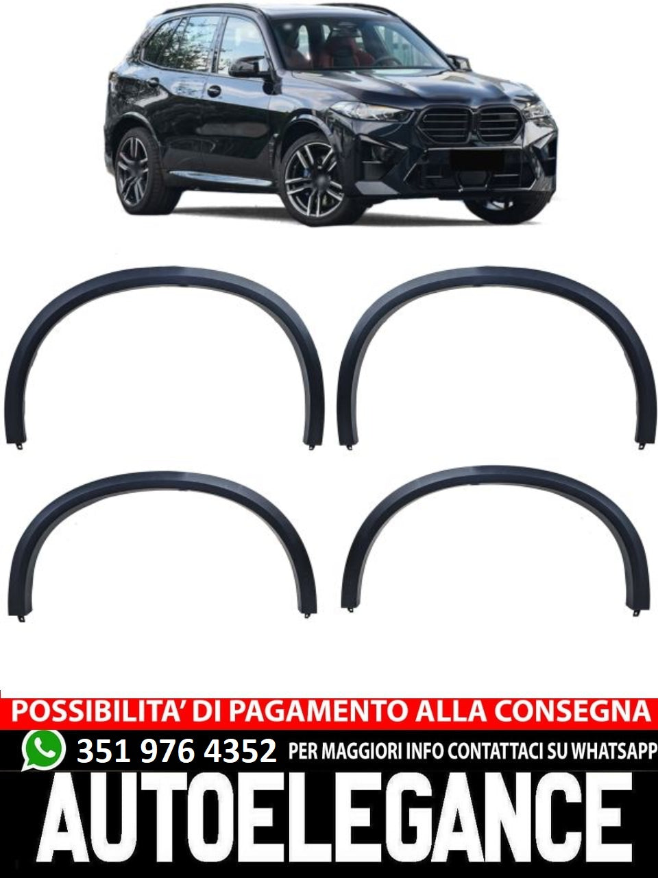 Set di parafanghi ruota adatto per BMW X5 M G05 dal 2018