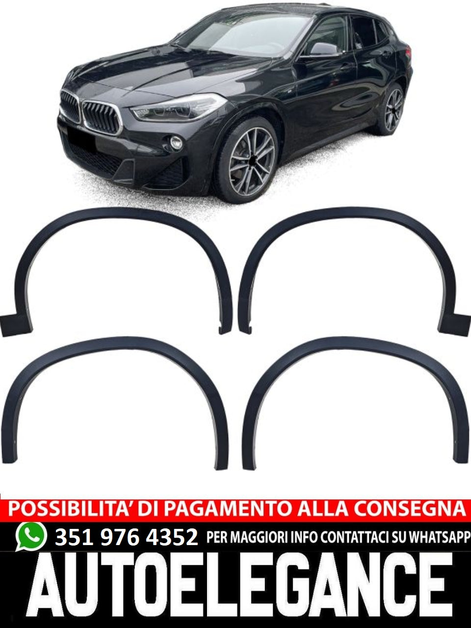 Set parafanghi passaruota adatto per BMW X3 M F25 10-17