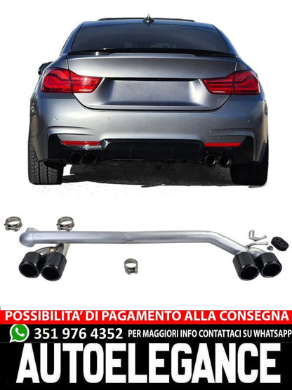 Terminale di scarico Duplex 4 Pipe Look Conversion adatto per BMW F32 F33 F36 425 428 430