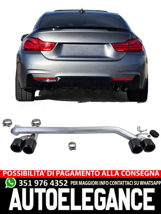 Exhaust Tip Duplex 4 Pipe Look Conversion Suitable for BMW F32 F33 F36 425 428 430 
