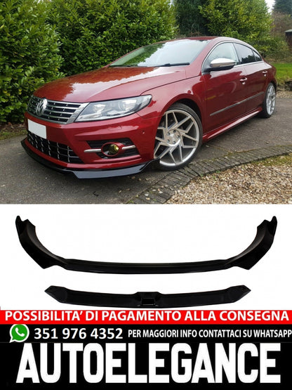 Spoiler di estensione del labbro del paraurti anteriore adatto per VW Passat CC Facelift (2012-2016) R-Line Design