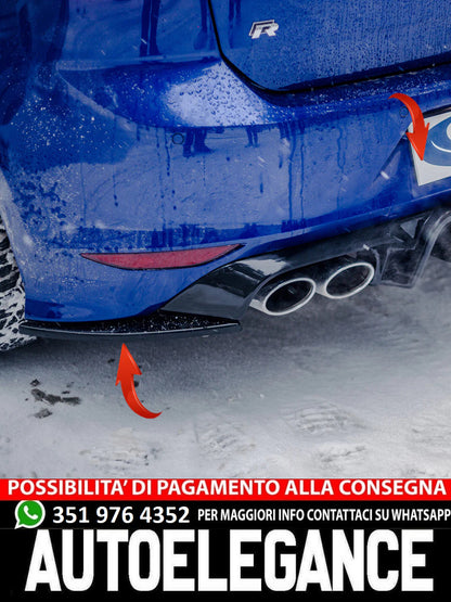 Splitter Laterali Posteriori adatti per VW Volkswagen Golf MK 7 R 2013-2016