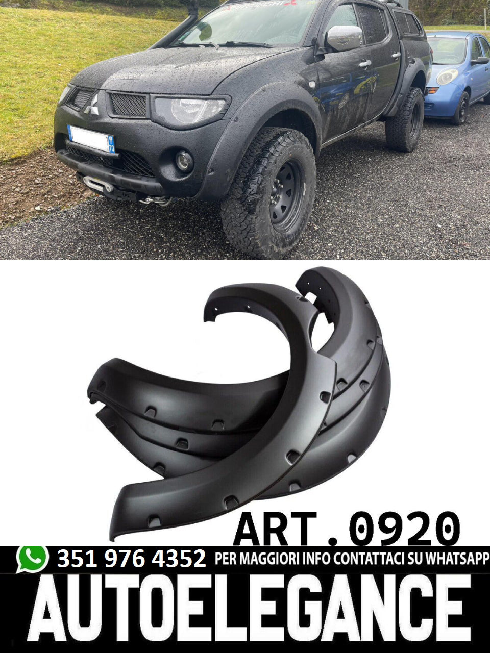 PARAFANGHI ALLARGATI ADATTI PER FIAT FULLBACK 2015-2019 - TRITON L200