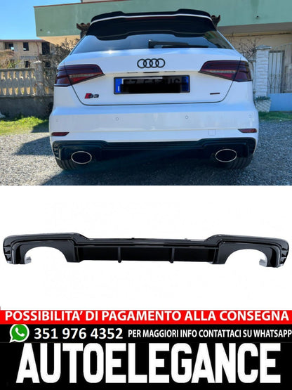 DIFFUSORE RS3 8V 2017+ LIFT SOLO PER PARAURTI SLINE A3 8V