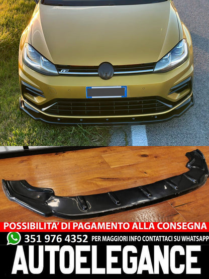 SPLITTER ADATTO PER VW GOLF 7 RLINE 2012-2016 LOOK NERO DESIGN SPORTIVO