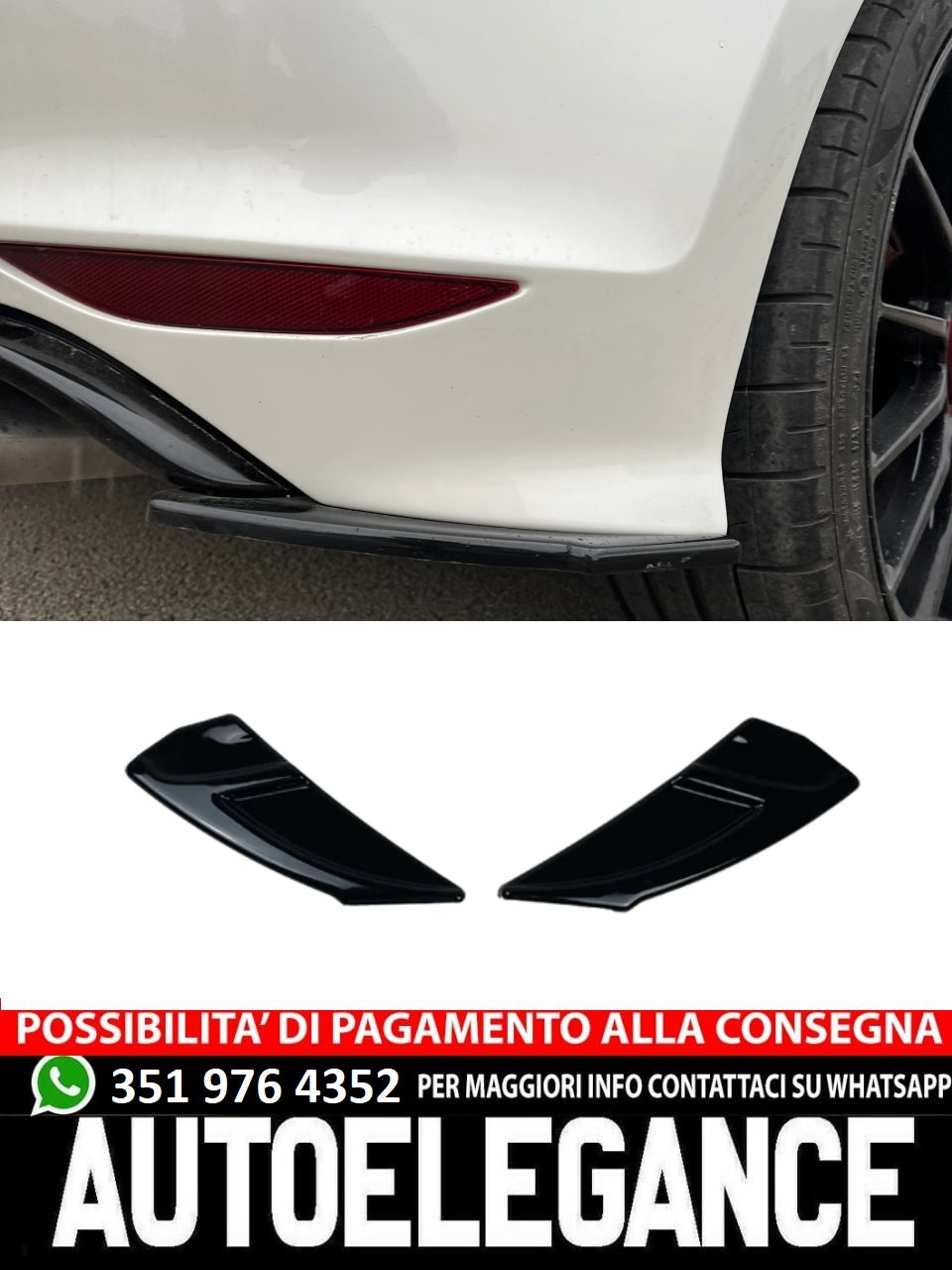 Side Splitters Fit For VW Volkswagen Golf MK 7.5R 2017-2020 