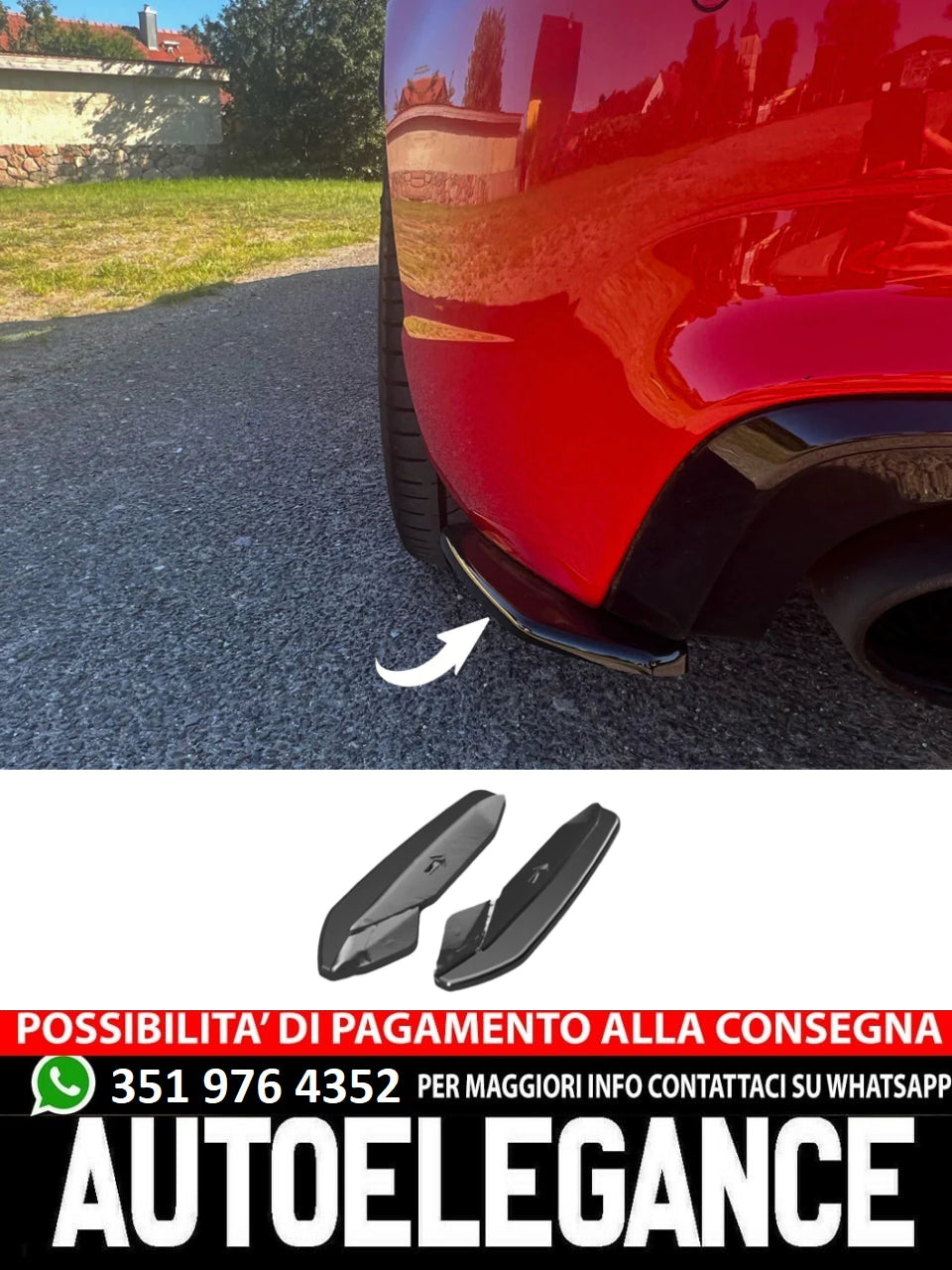 Splitter laterali adatti per AUDI RS3 8V Sportback 2015-2016