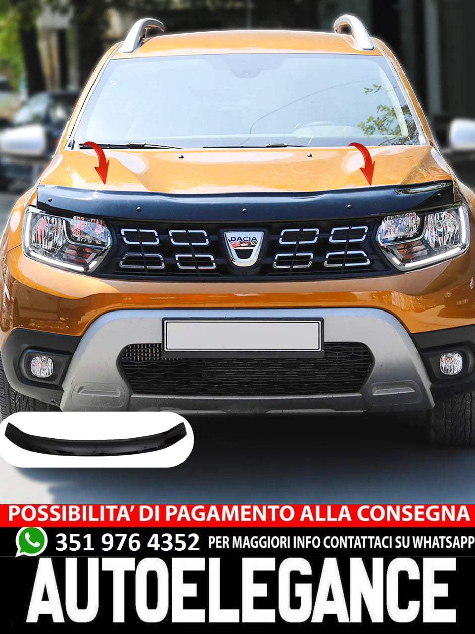Bonnet Protector suitable for RENAULT-DACIA Duster Series 2 2018+ 