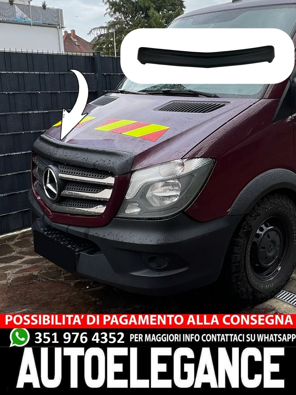 Bonnet Protector suitable for MERCEDES Sprinter W906 Facelift 2014-2018