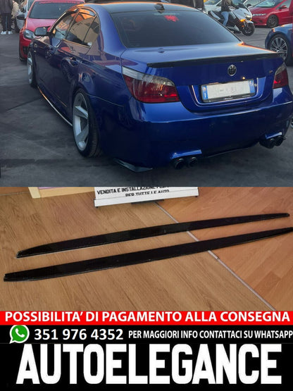 UNDER SKIRTS SUITABLE FOR BMW 1 SERIES F40 M SPORT ABS LOOK GLOSSY BLACK