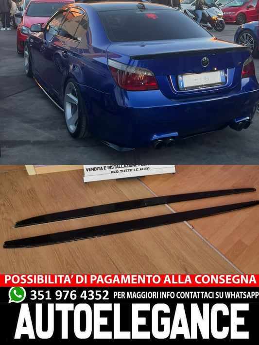 UNDER SKIRTS SUITABLE FOR BMW 1 SERIES F40 M SPORT ABS LOOK GLOSSY BLACK