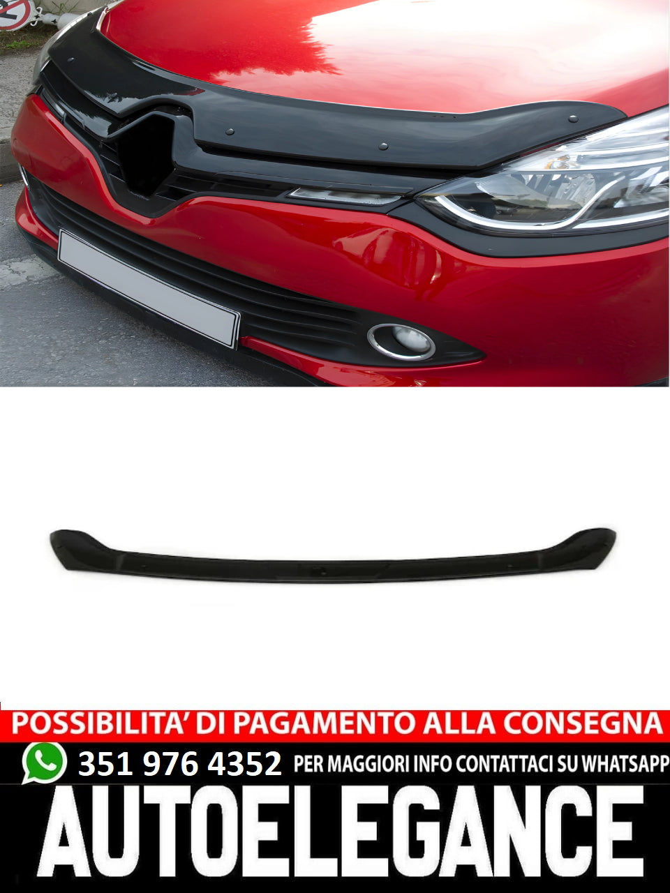 Protezione Cofano adatto per RENAULT Clio MK4 2012-2018
