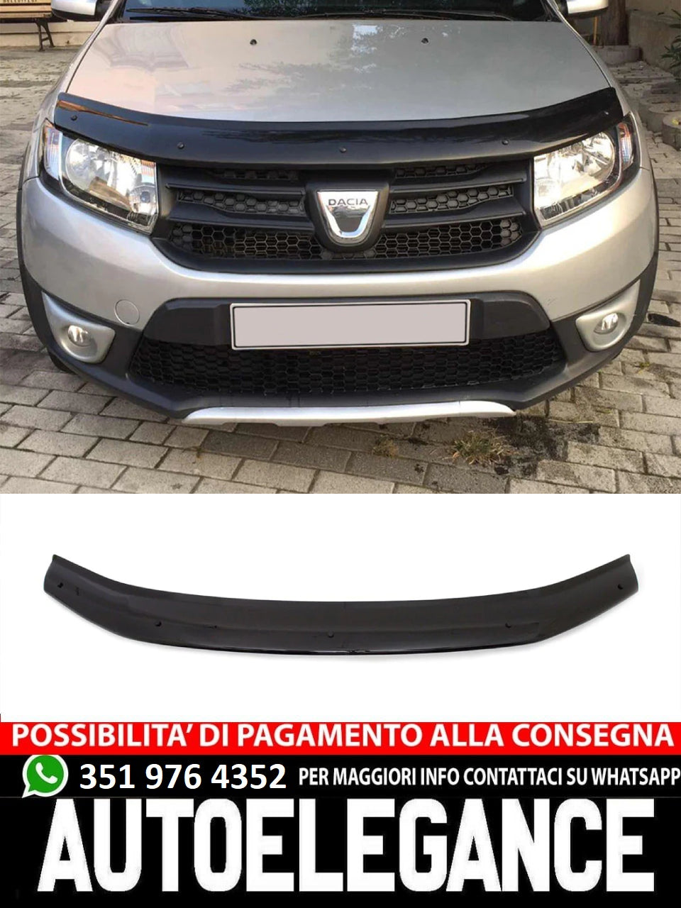 Bonnet Protector suitable for DACIA Sandero Stepway II (B52) 2012-2020 