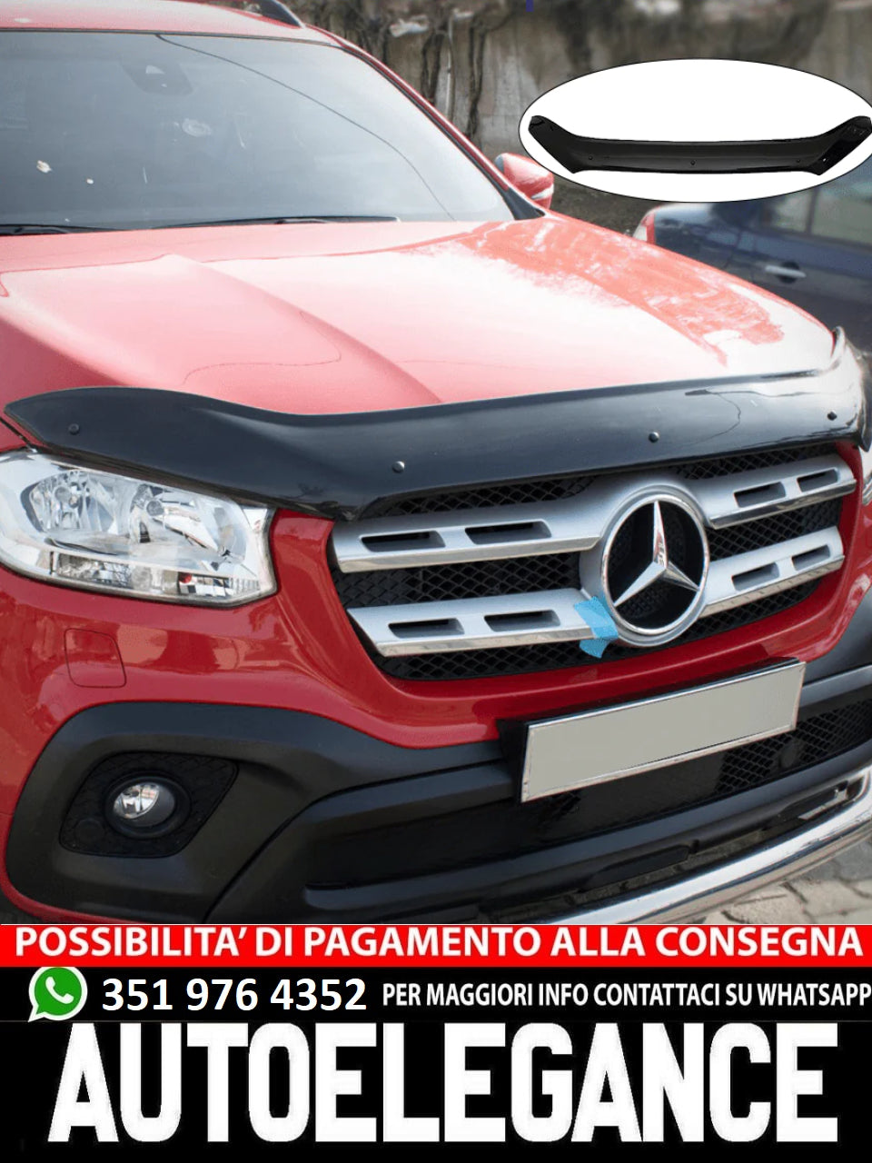 Protezione Cofano adatto per MERCEDES X Class W470 2017+