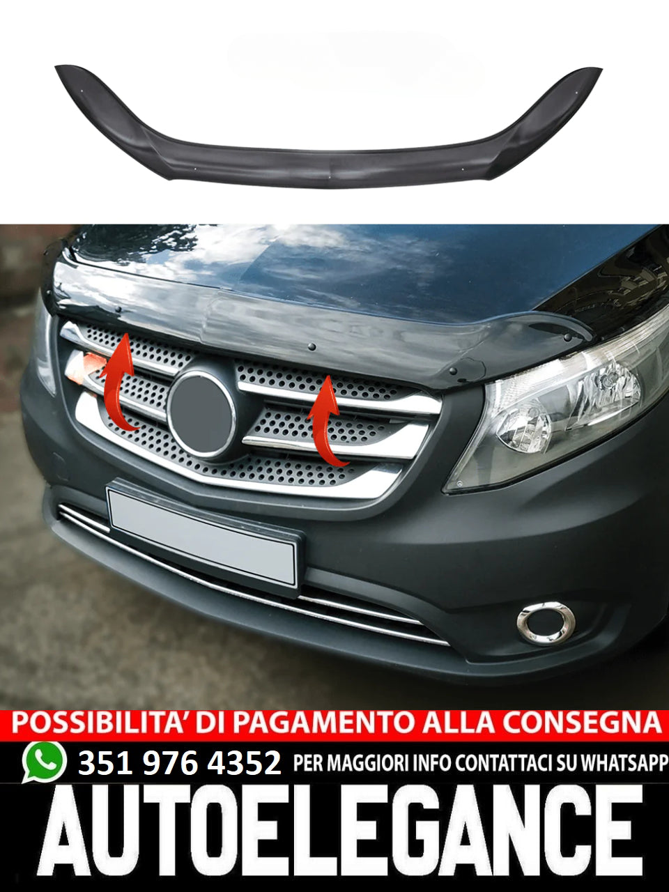 Protezione Cofano adatto per MERCEDES Vito W447-W447 2014+
