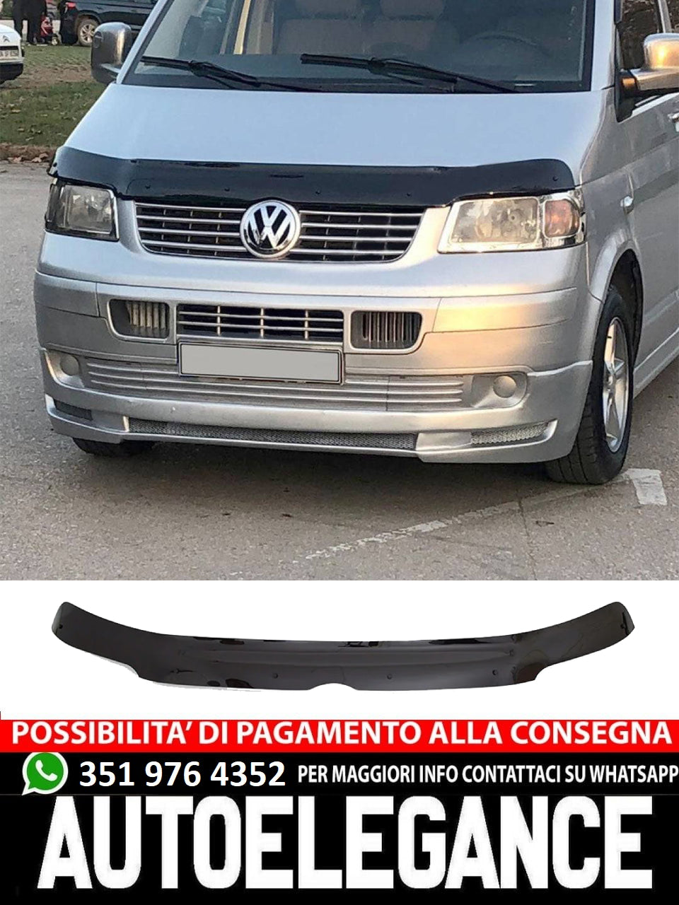 Protezione Cofano adatto per VW VOLKSWAGEN Transporter T5 2003-2009