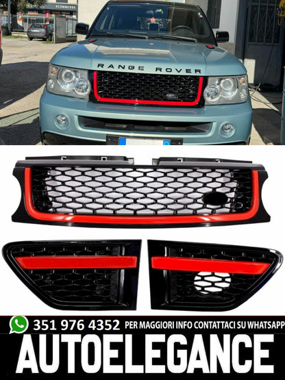 Griglia centrale e prese d'aria laterali adatte per Land Range Rover Sport L320