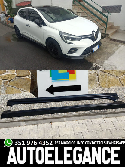 RENAULT CLIO 5 V 2019+ SPOILER MINIGONNE LATERALI LOOK SPORTIVO RS