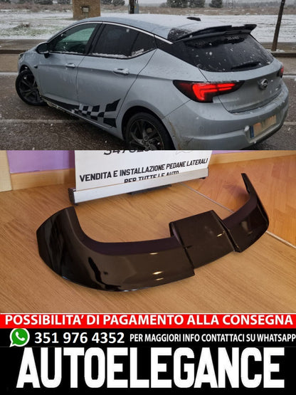 SPOILER TETTO ADATTO PER OPEL ASTRA K 2015-2021 LOOK OETTINGER NERO LUCIDO 1098
