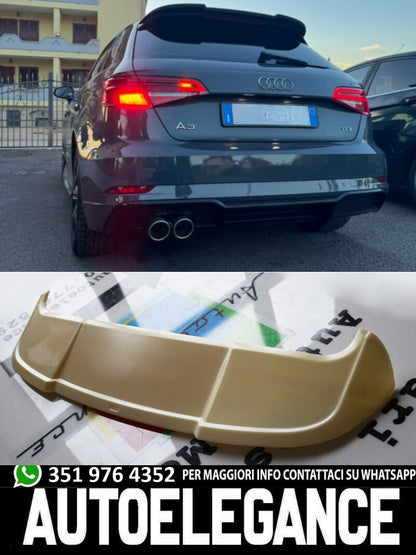 💫SPOILER TETTO ADATTO PER AUDI A3 8V SPORTBACK SLINE 2012+ RS3 LOOK ABS💫
