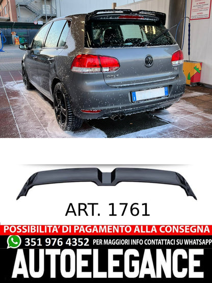 SPOILER adatto per VW GOLF 6 LOOK OETTINGER NERO LUCIDO