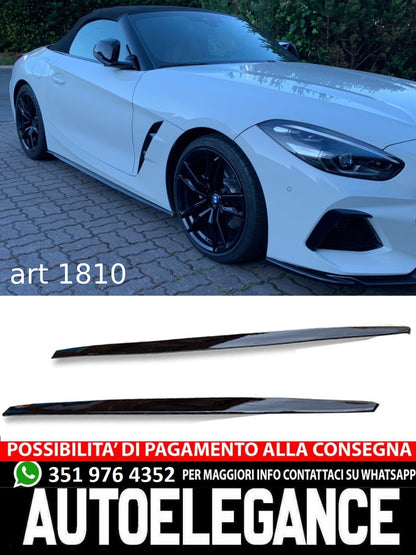 SOTTO MINIGONNE ADATTO PER BMW Z4 G29 2018+ LOOK M NERO LUCIDO