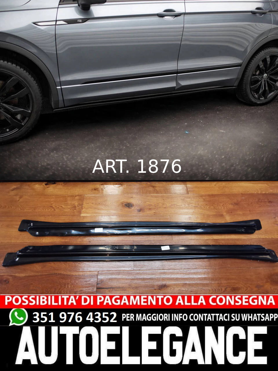 sotto Minigonne per VW Tiguan MK 2 2015-2020 R Line Allspace (2 Pcs)