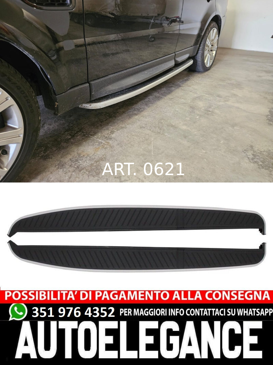 PEDANE ADATTE PER RANGE ROVER SPORT L320 2005-2012 OEM ALLUMINIO LOOK SPORTIVO